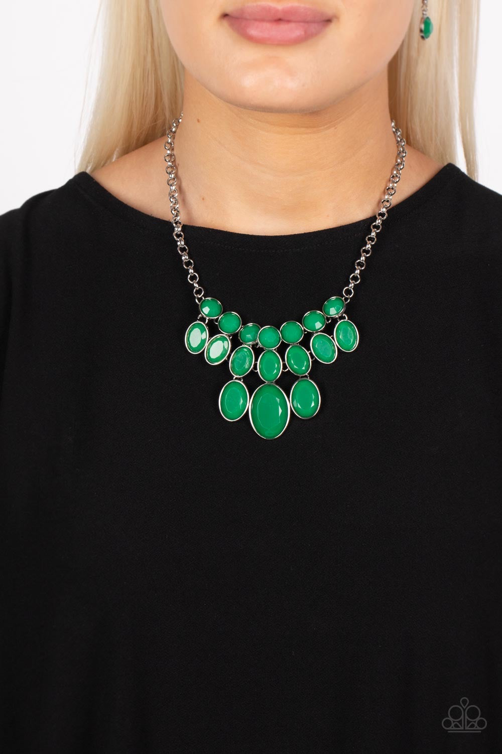 A Finishing Touch Jewelry Bead Necklace - Paparazzi Delectable Daydream - Green Necklace