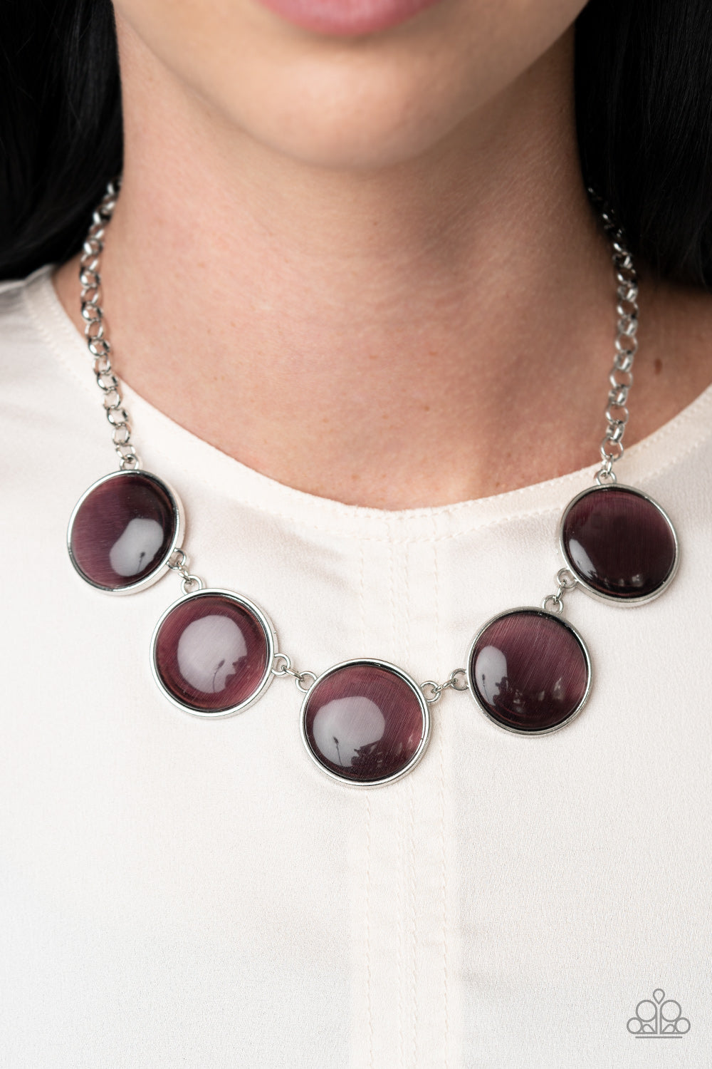 Paparazzi purple store moonstone necklace