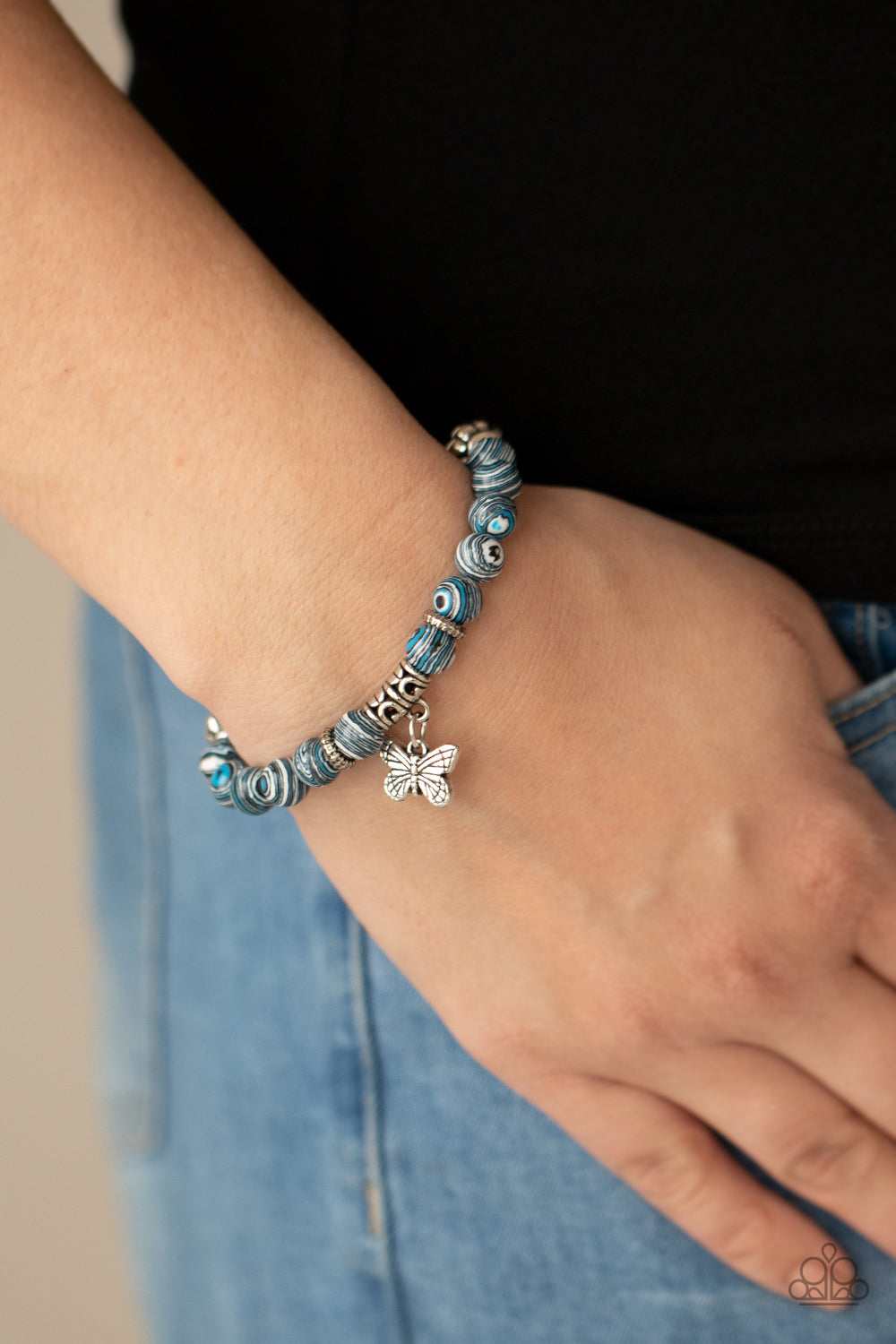 Blue Butterfly Bracelet – Heart-Teez