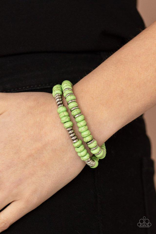 Desert Blossom - Green Bracelet – Paparazzi Accessories