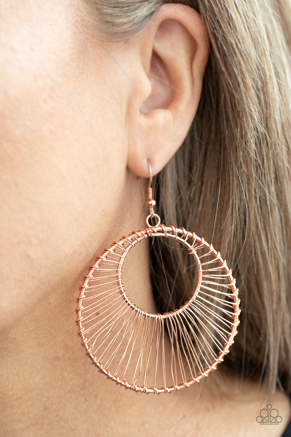 Copper deals earrings paparazzi