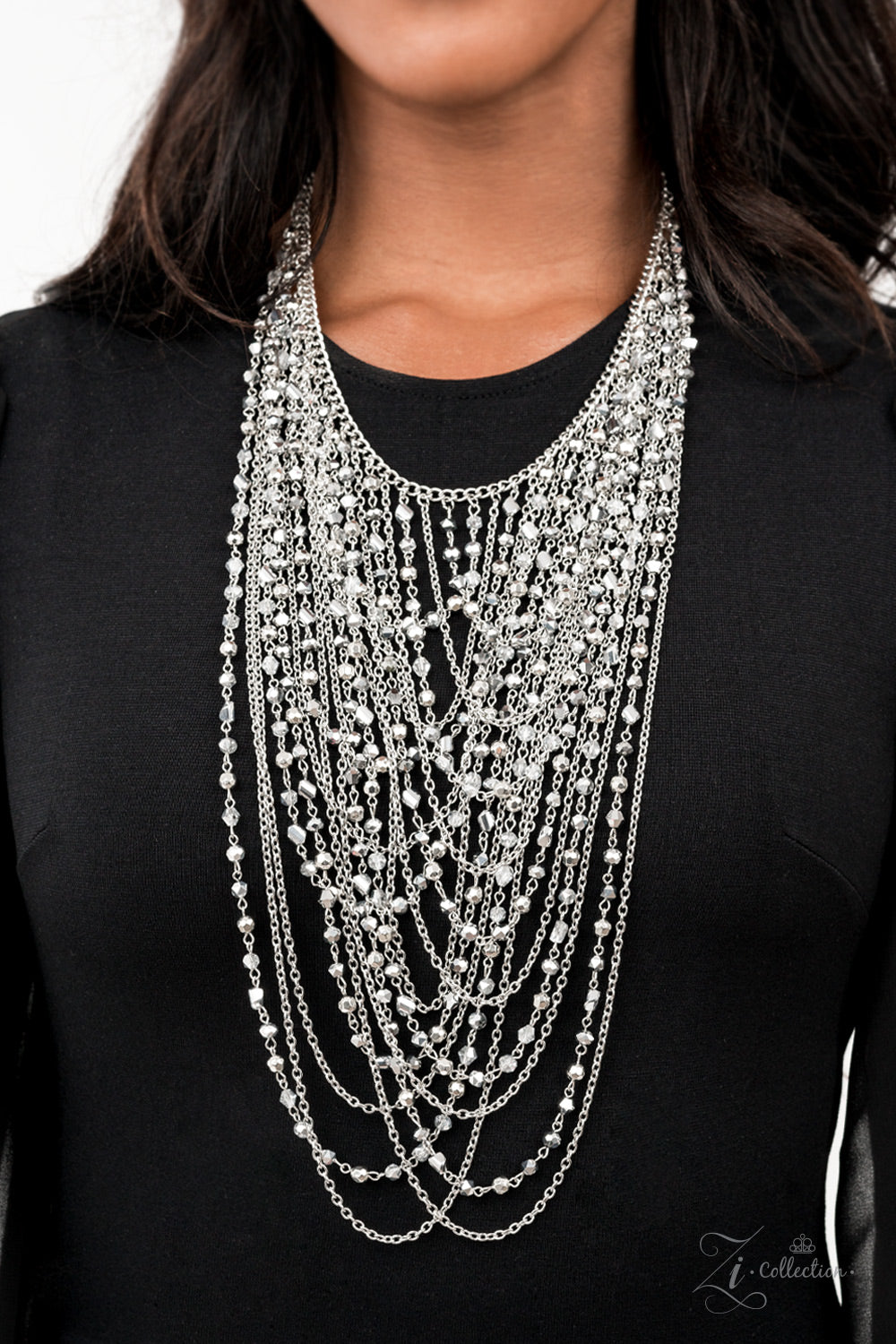 Paparazzi Enticing 2021 Zi Collection Silver Necklace