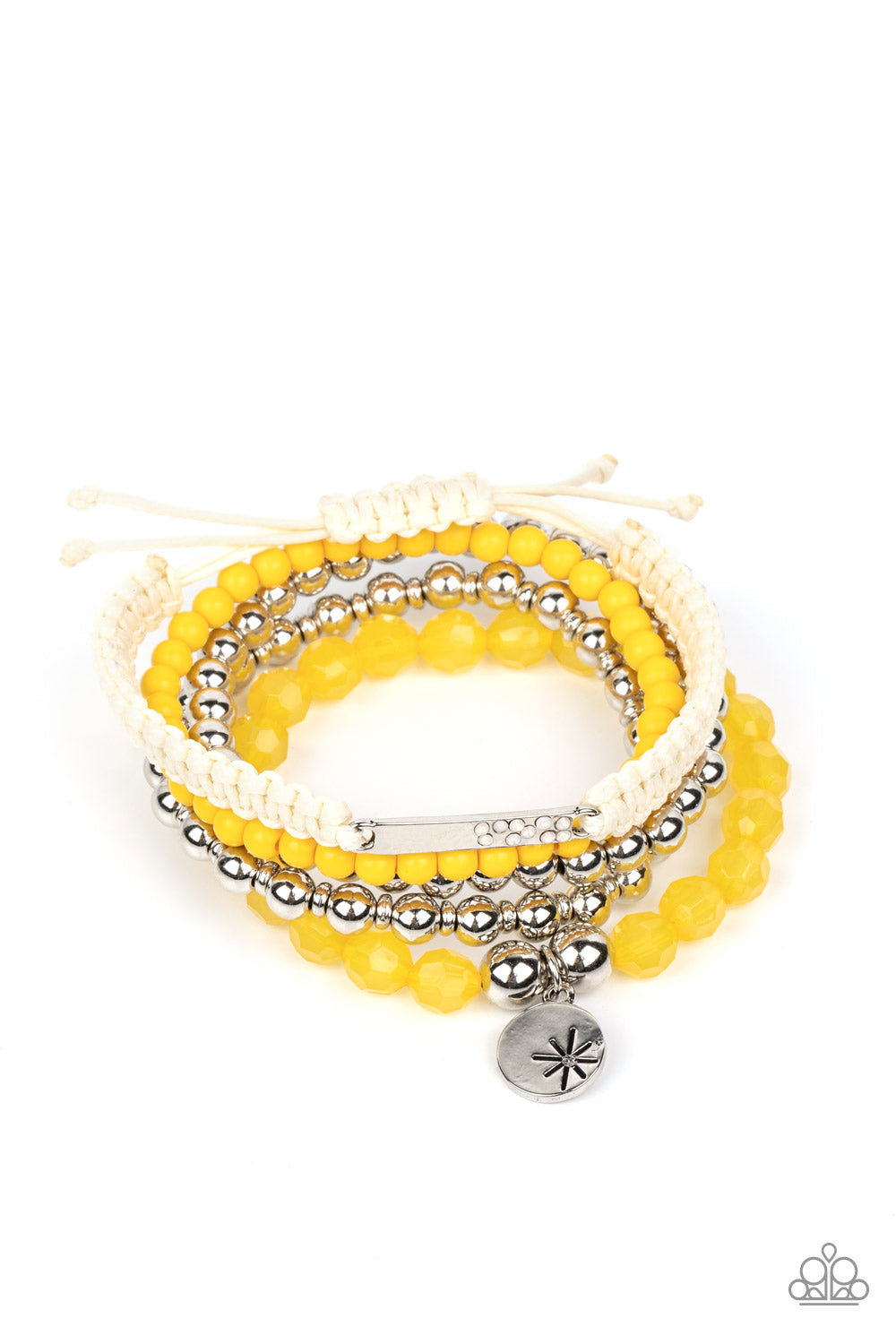Paparazzi Bracelets - Paparazzi Dazzle for Days Yellow Bracelet | CarasShop