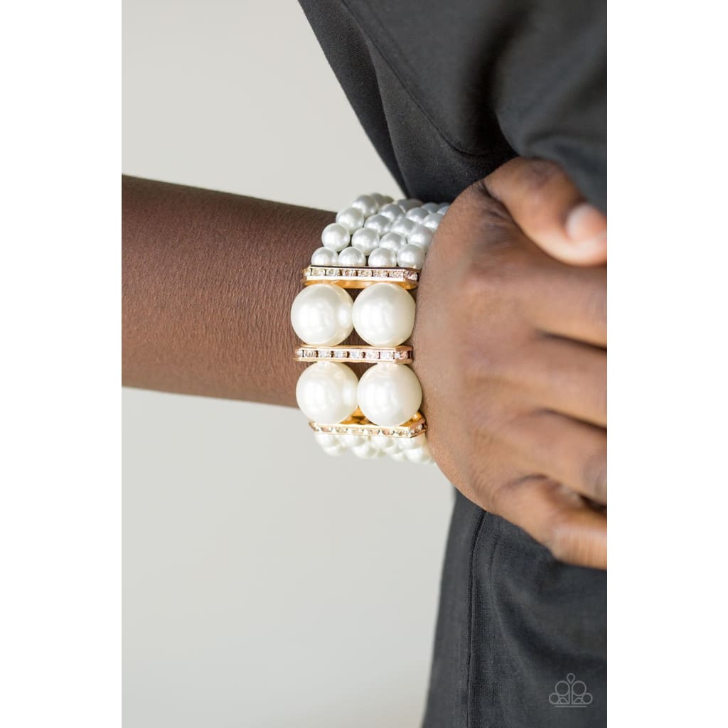 Fashion Jewellery Jewelry French Romantic White Big Pearl Bracelet