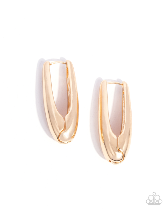 Paparazzi Eloquent Estate - Gold Earrings