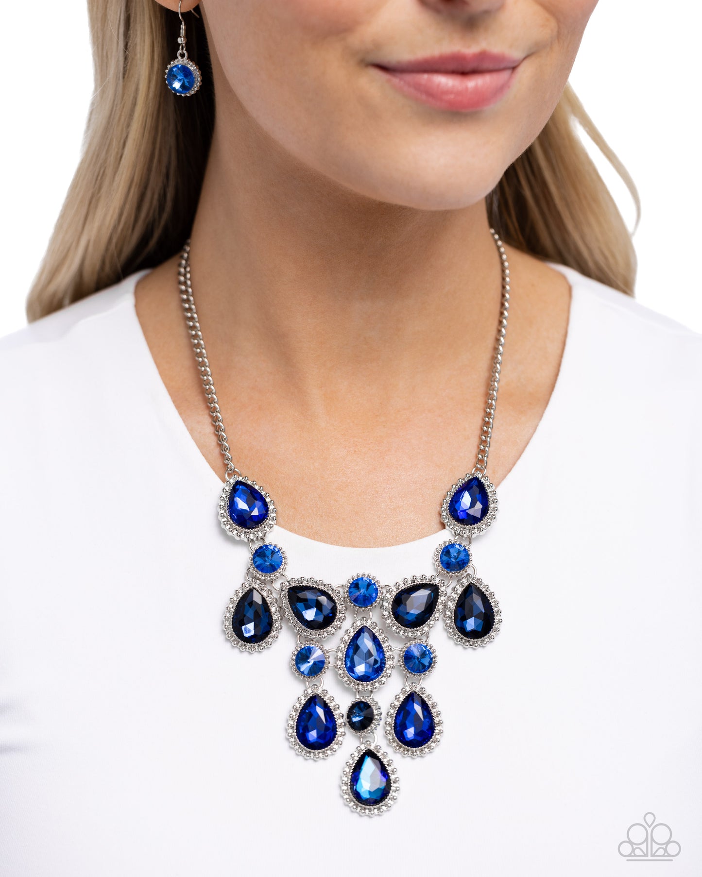 Paparazzi Dripping in Dazzle - Blue Necklace