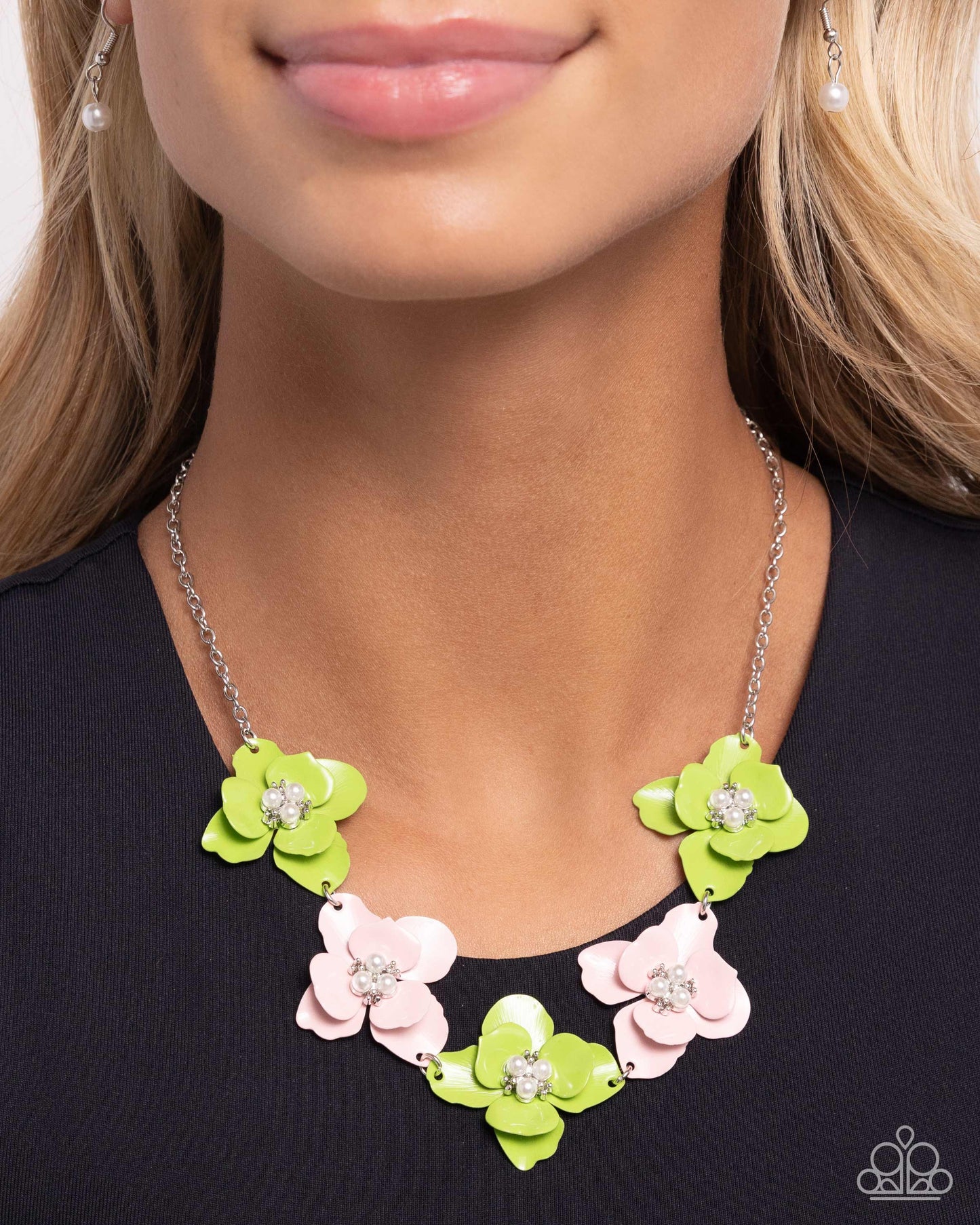 Paparazzi Pastel Pizzazz - Green Necklace