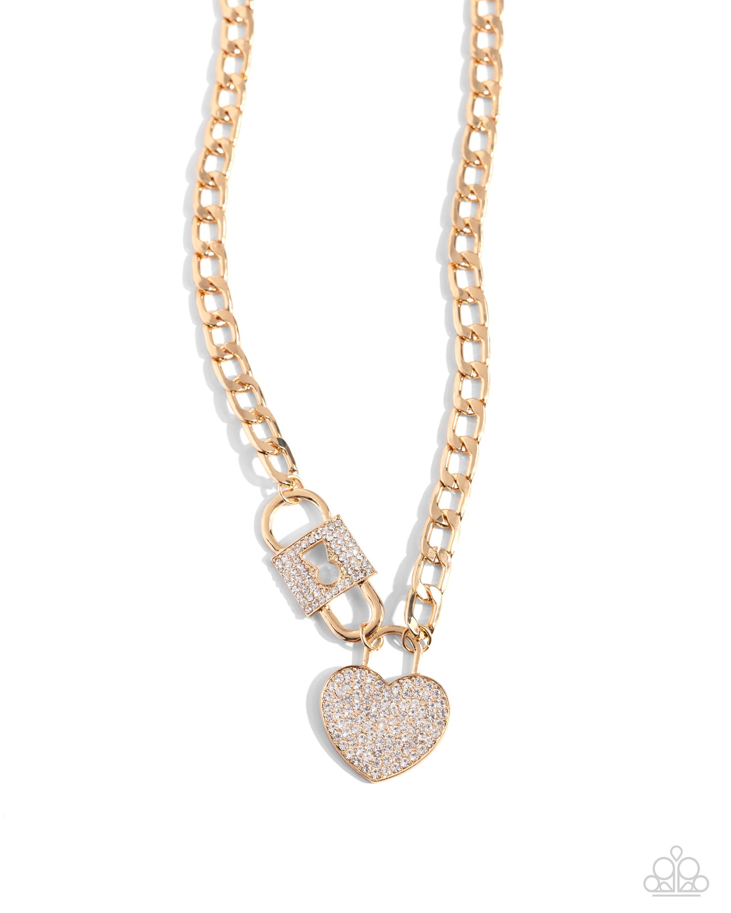 Paparazzi Lock Up Your Love - Gold Necklace