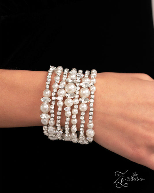 Paparazzi Sentimental Value - White Bracelet - 2024 Zi Collection