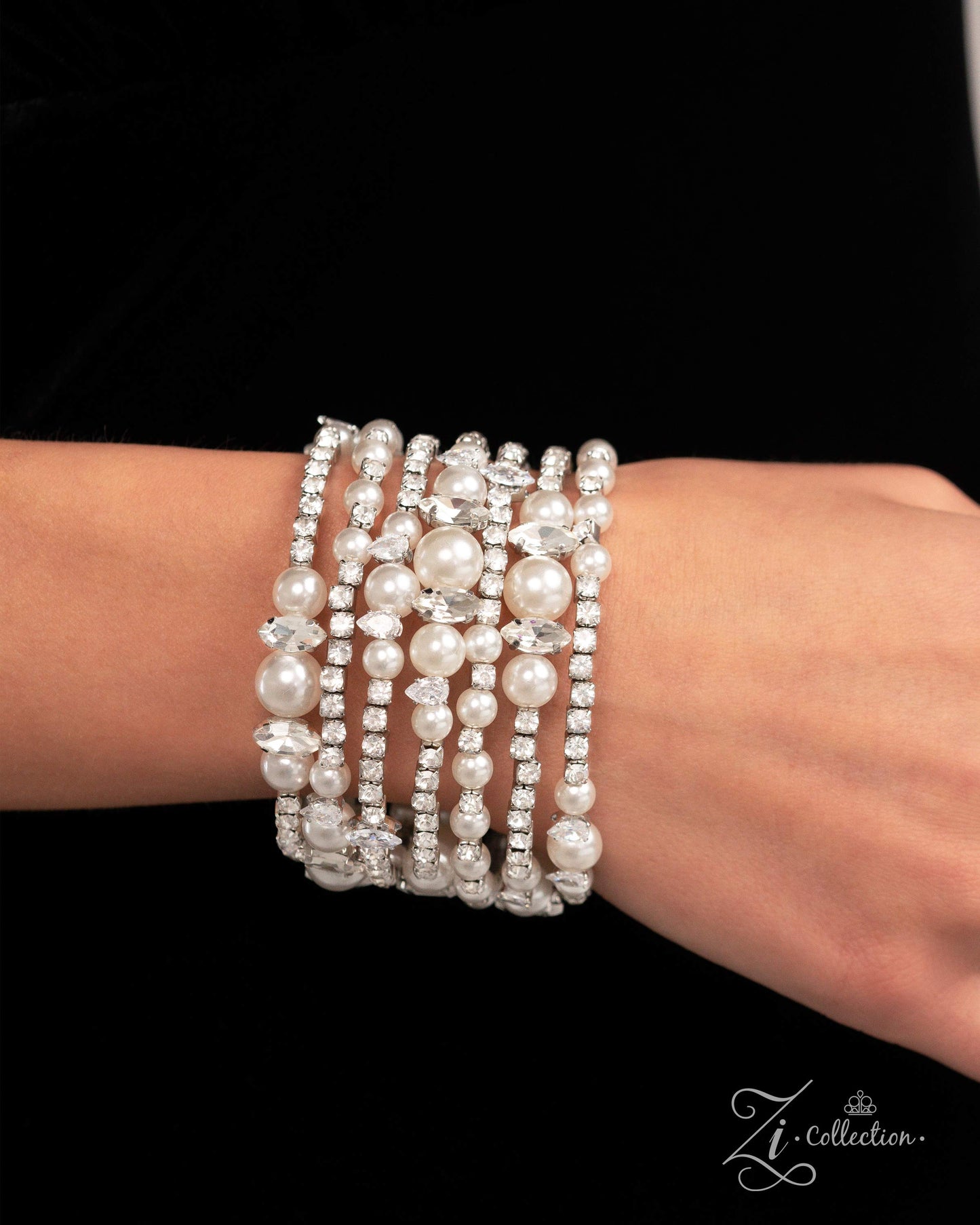 Paparazzi Sentimental Value - White Bracelet 2024 Zi Collection