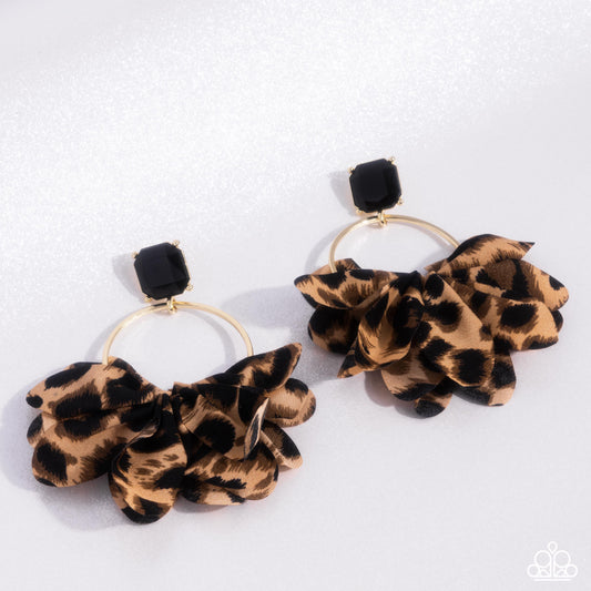 Paparazzi Charming Cheetah - Gold Earring