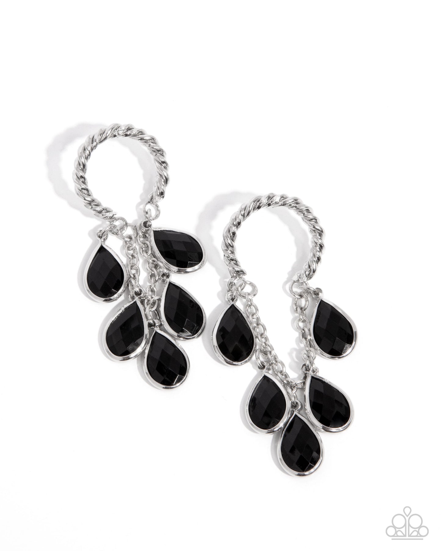 Paparazzi Highest Grade - Black Earrings