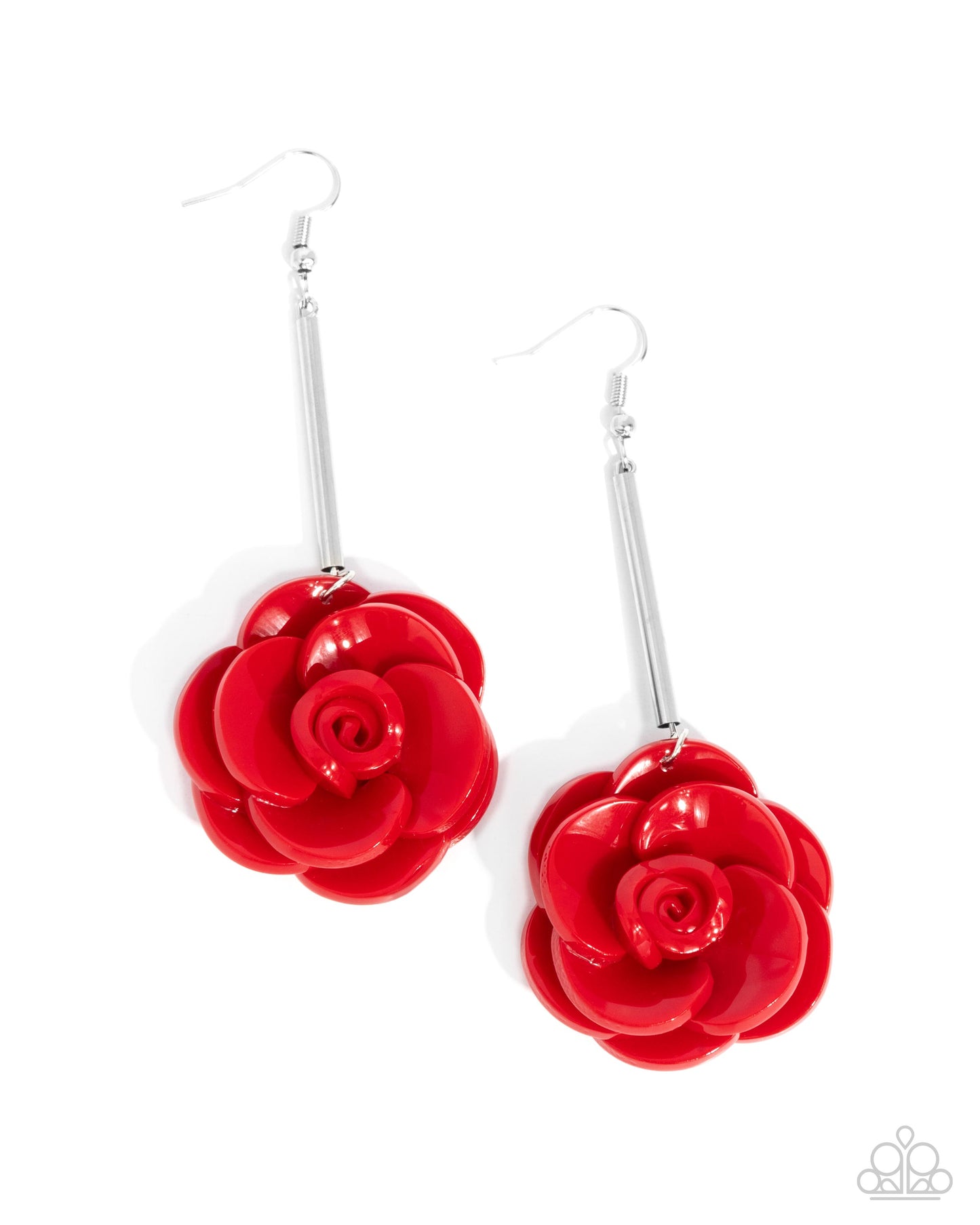 Paparazzi Saccharine Sprig - Red Earrings