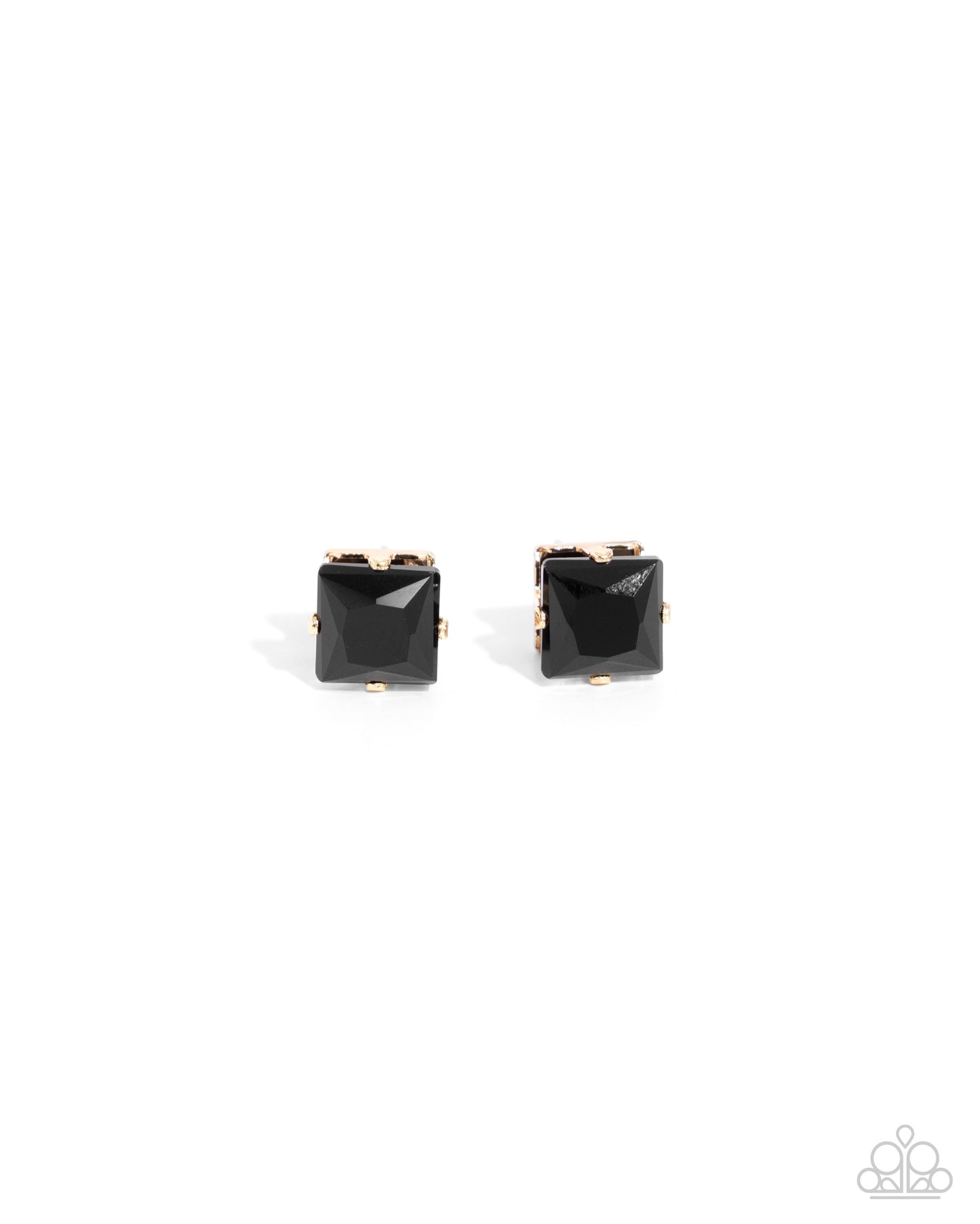 Paparazzi Squared Soprano - Black Earrings