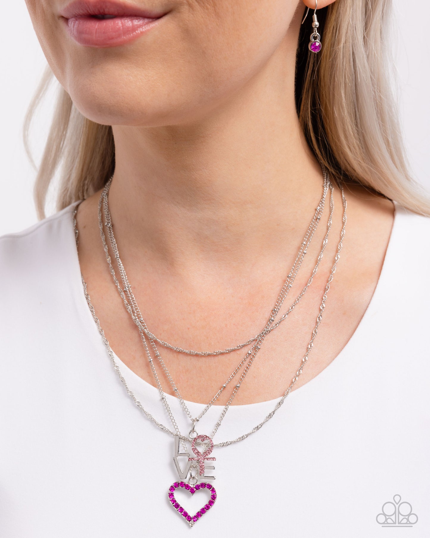 Paparazzi Courting Caliber - Pink Necklace