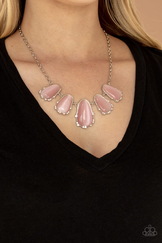 Paparazzi Newport Princess - Pink Necklace - A Finishing Touch Jewelry