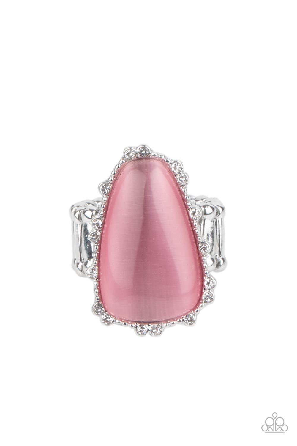 Paparazzi pink moonstone on sale ring