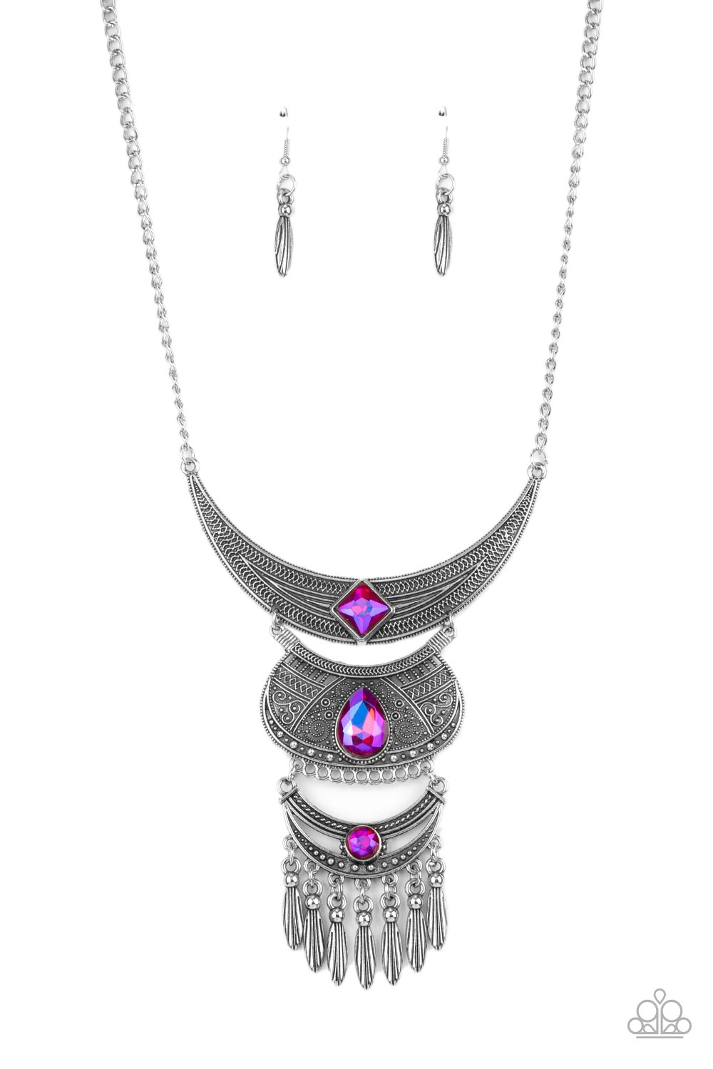 Paparazzi Lunar Enchantment - Pink Necklace - A Finishing Touch Jewelry