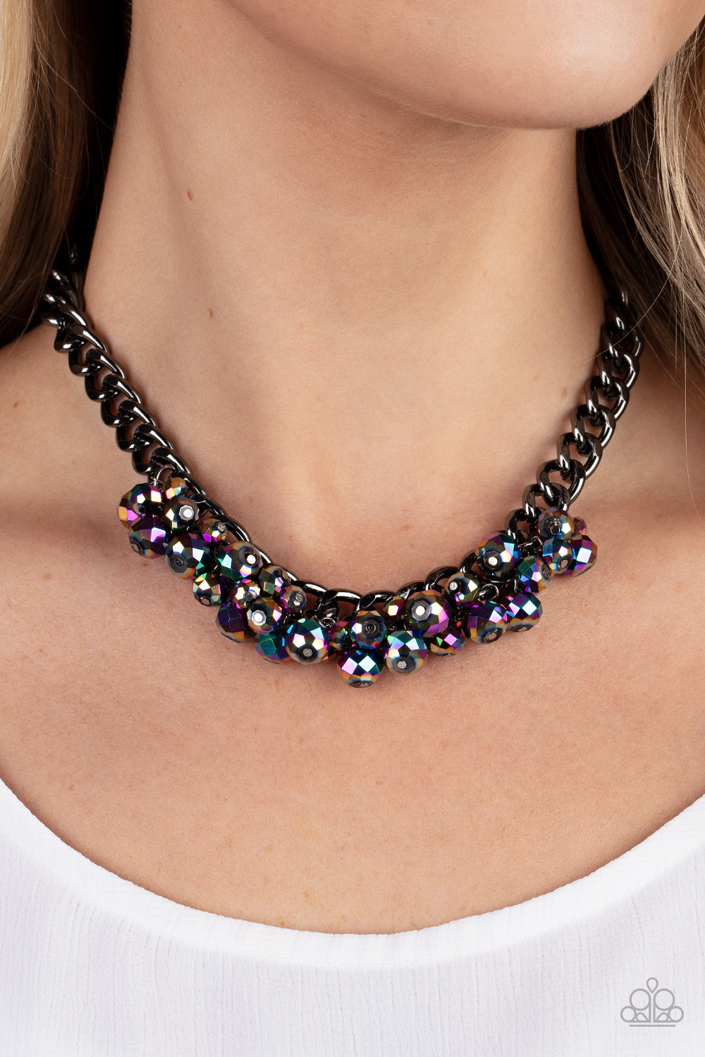 Paparazzi Unfiltered Confidence - Multi Oil Spill Necklace – Big Papa's  Bling