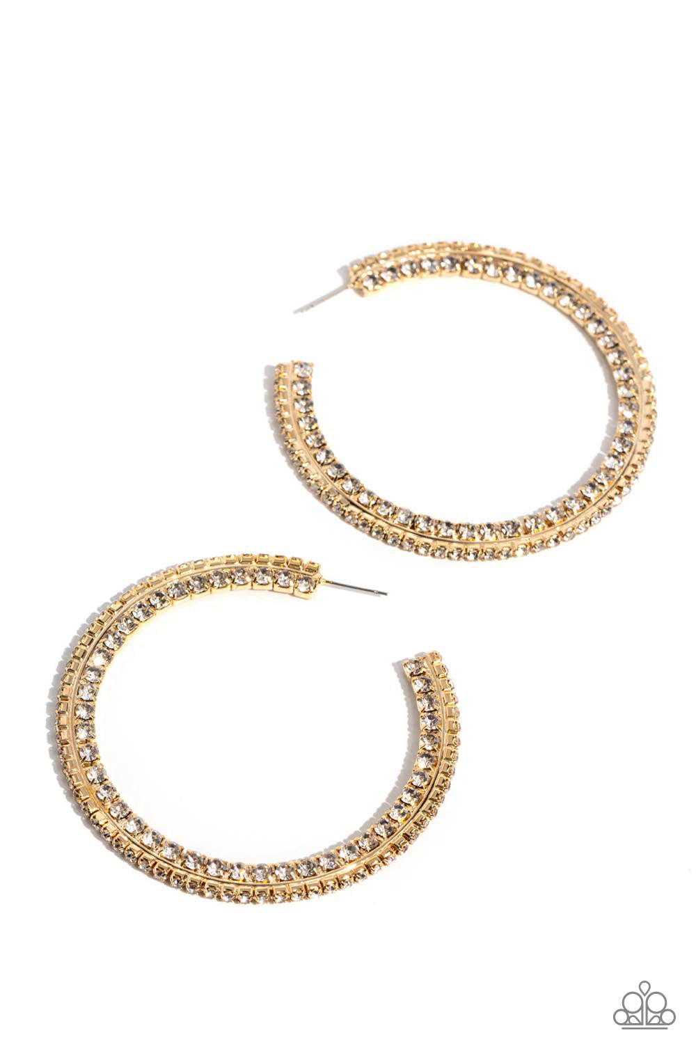 Paparazzi Scintillating Sass - Gold Earrings
