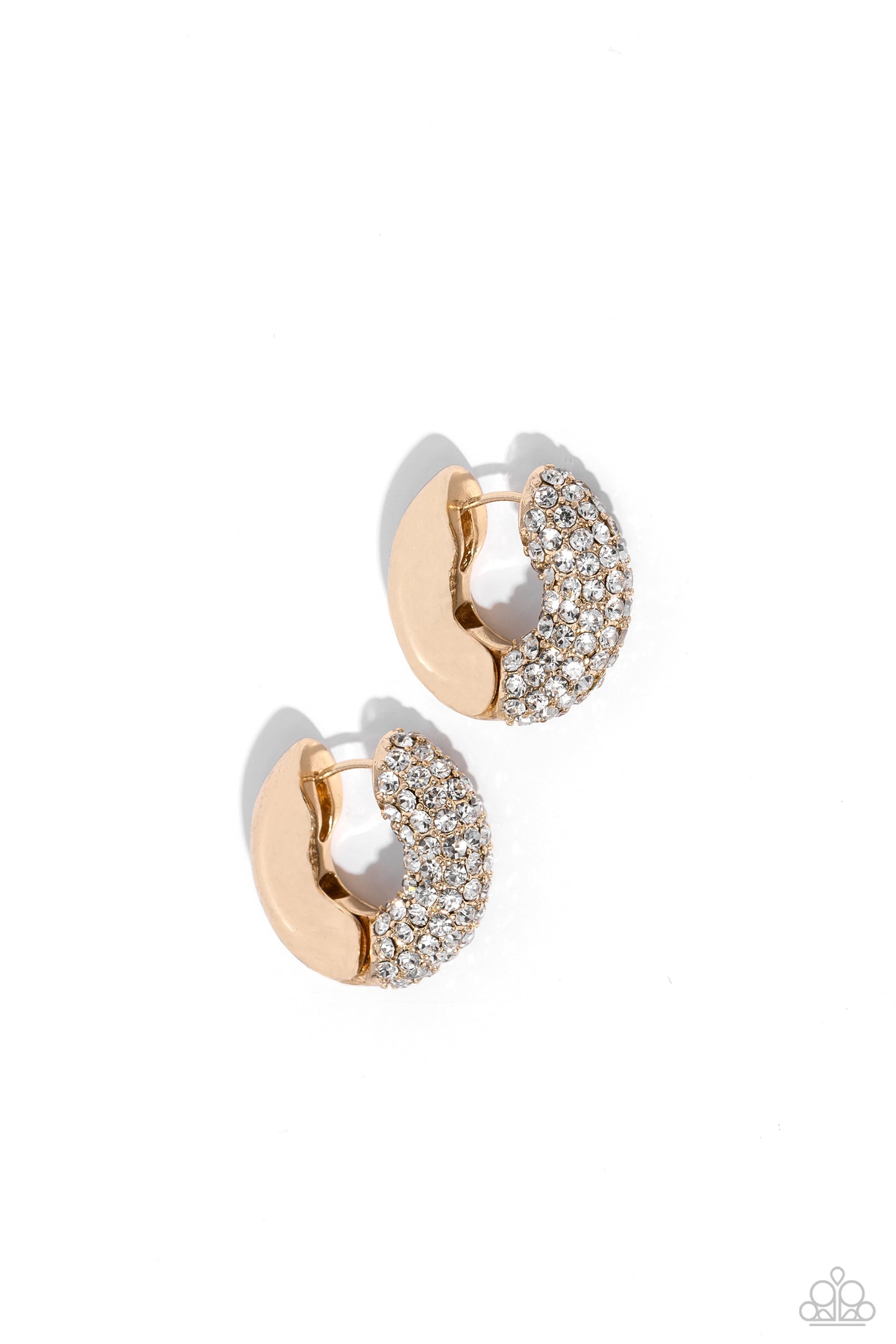 Paparazzi Combustible Confidence - Gold Earrings