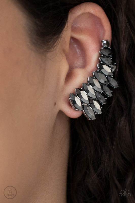 Paparazzi Explosive Elegance - Silver Earrings - A Finishing Touch Jewelry