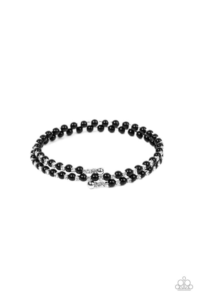 Paparazzi Regal Wraparound - Black Bracelet - A Finishing Touch Jewelry