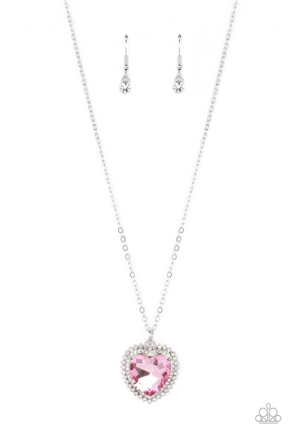 Paparazzi long 2024 pink necklace