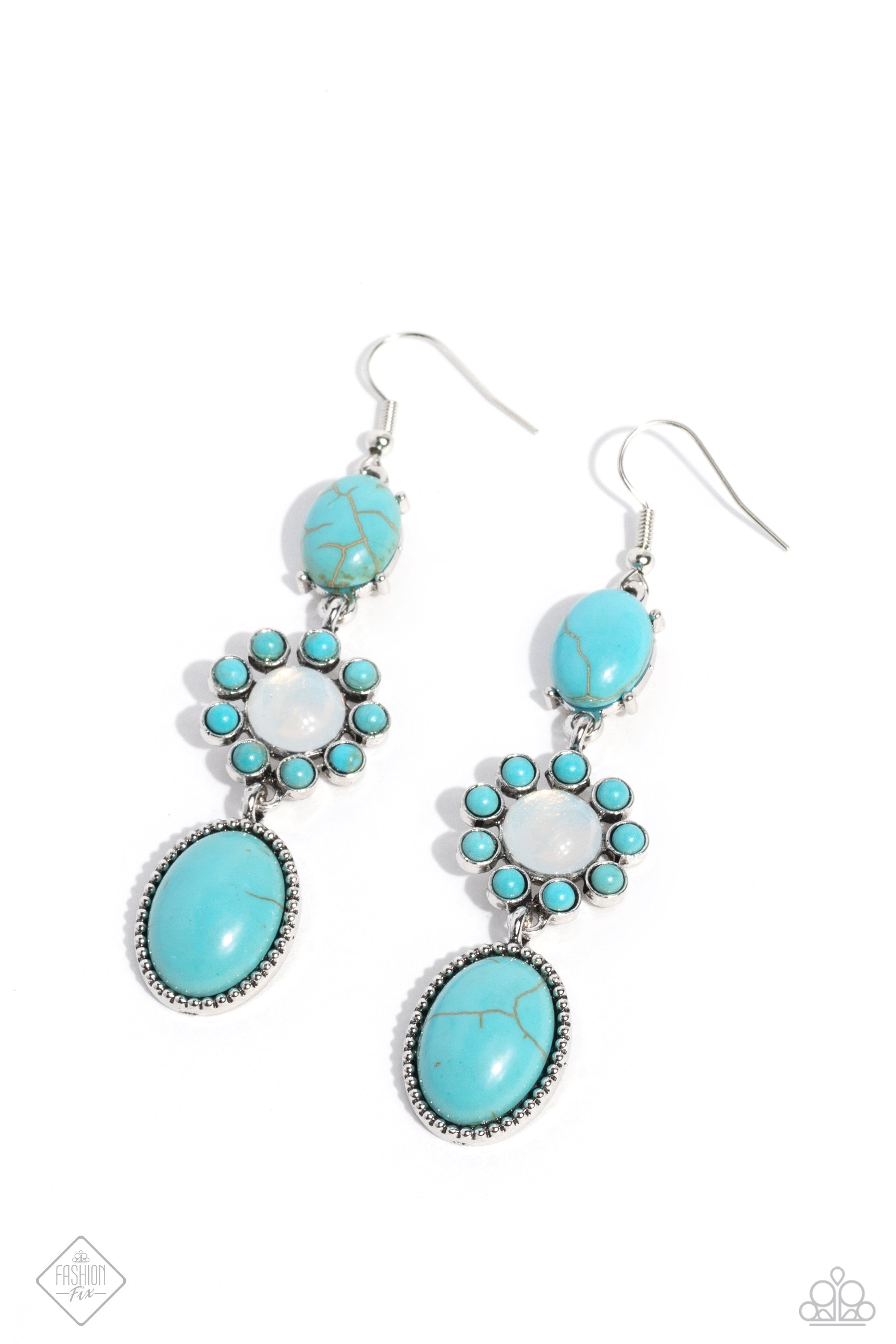 Sahara serenity blue sale earring paparazzi