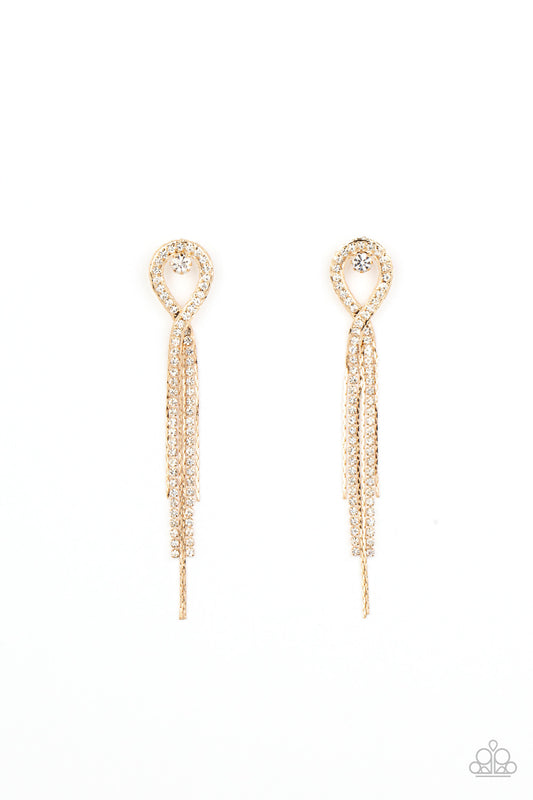 Paparazzi Luxury Lasso - Gold Earrings