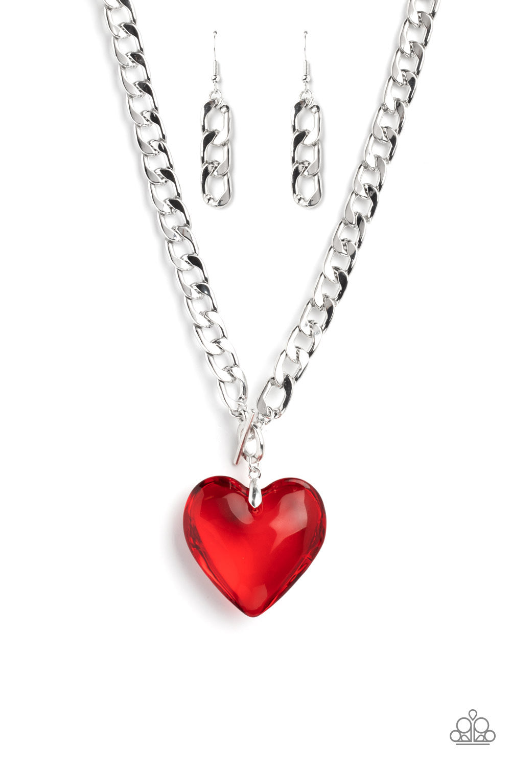 Paparazzi heart toggle on sale necklace