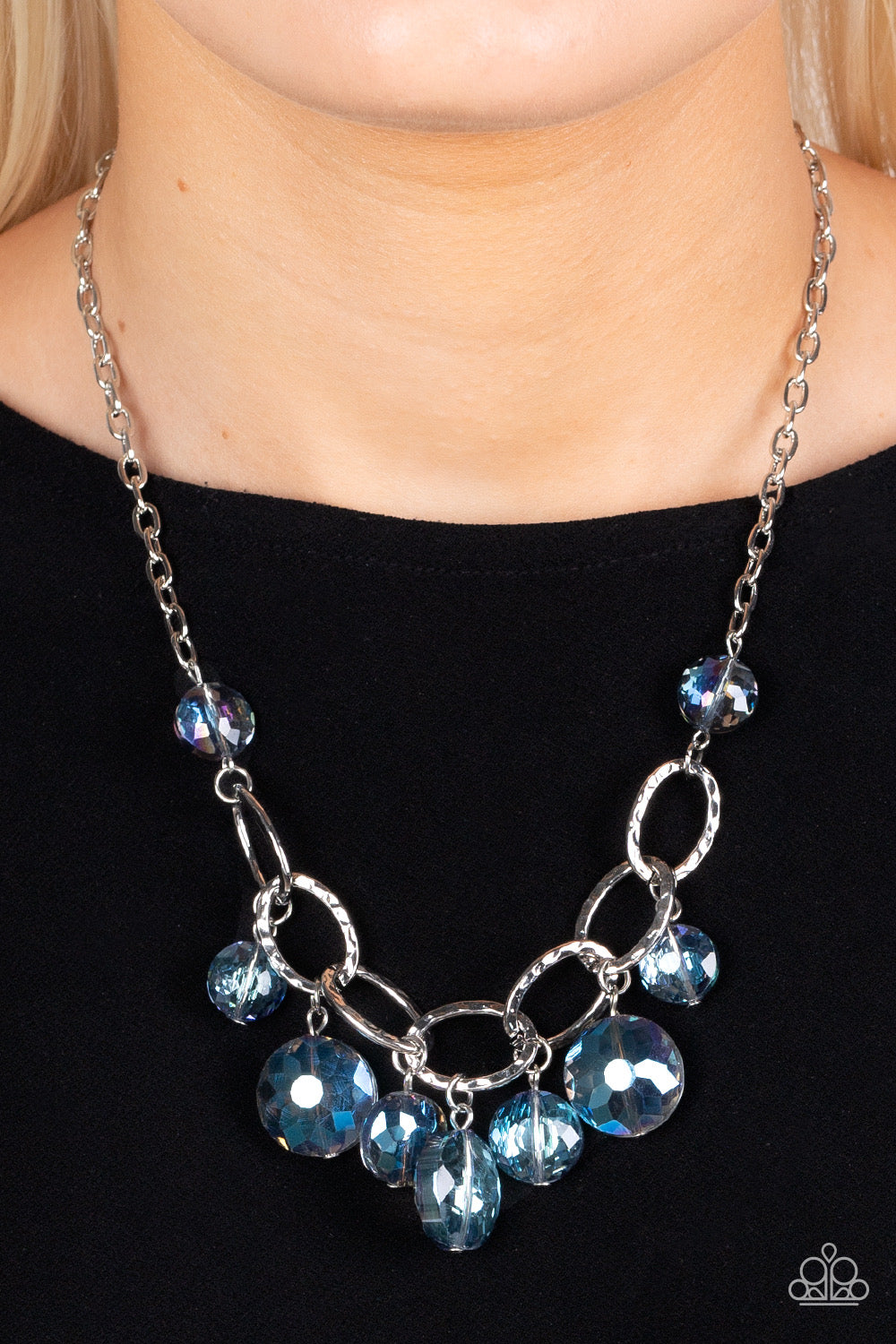 River ride sale blue necklace paparazzi